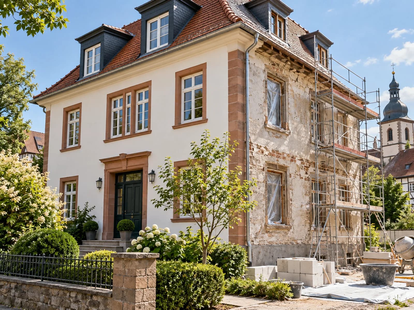 Altbausanierung in Dieburg mit moderner Gebäudetechnik