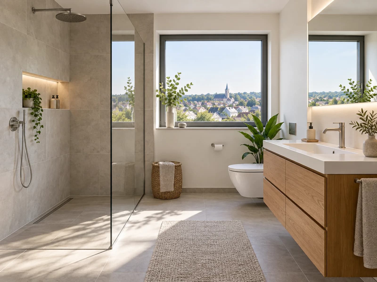 Badsanierung in Bruchköbel mit moderner Dusche