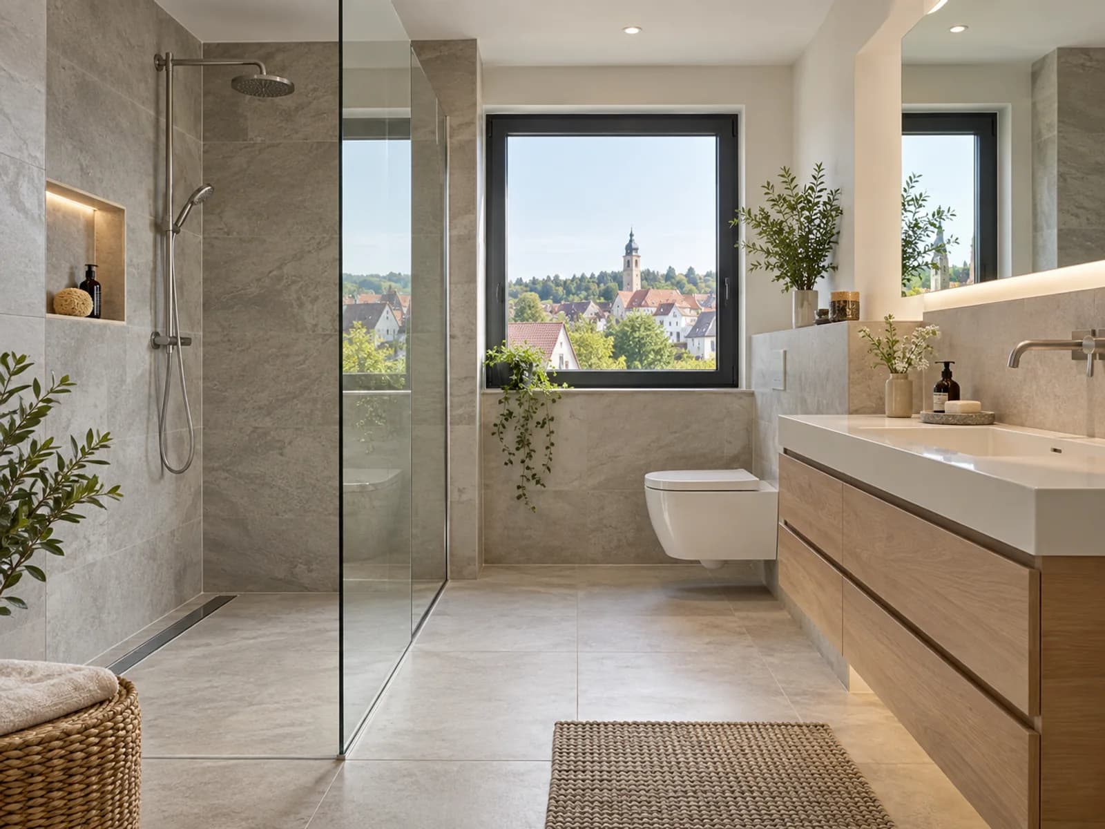 Badsanierung in Groß-Umstadt mit moderner Dusche