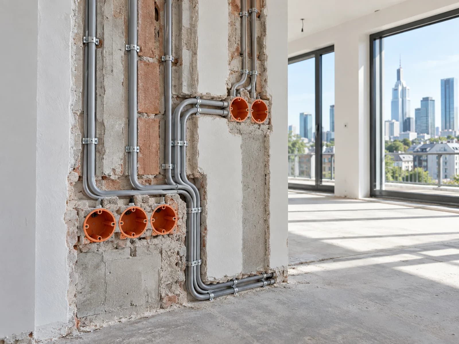 Elektroinstallation und Netzwerk bei Sanierung in Eschborn