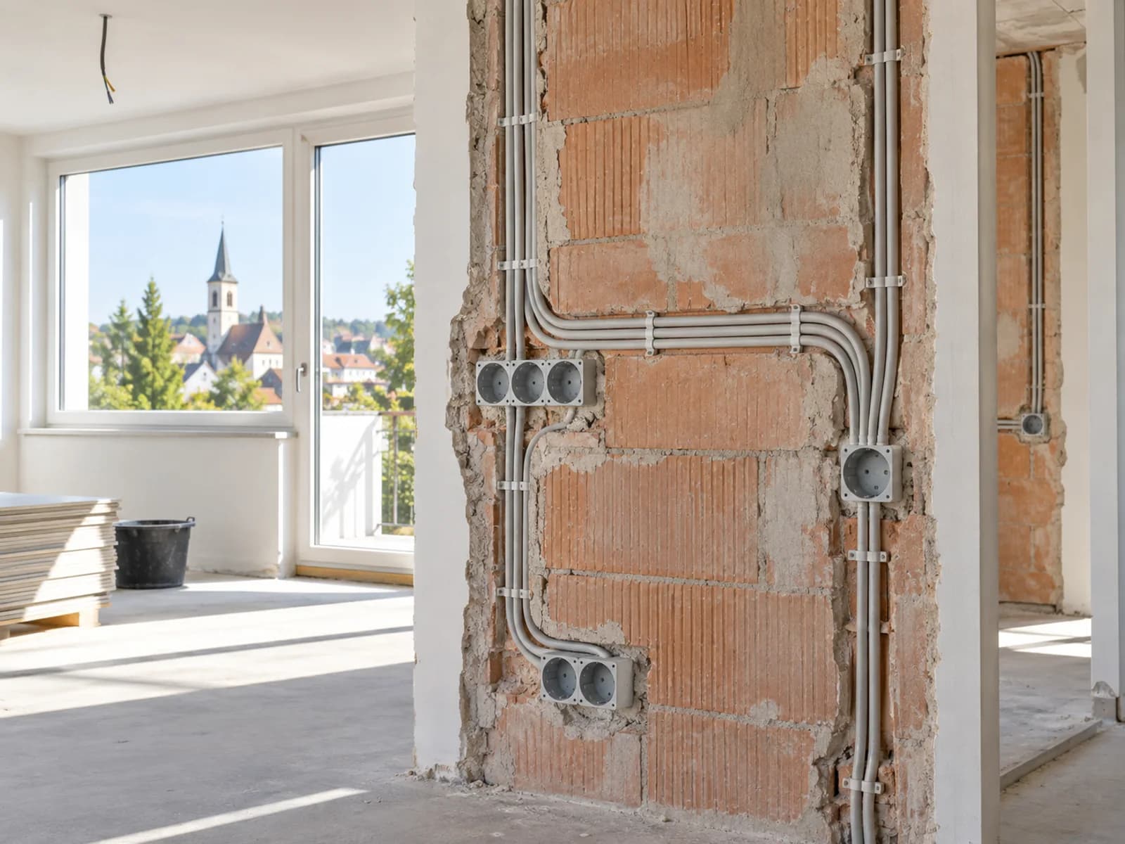 Elektroinstallation bei einer Modernisierung in Groß-Gerau