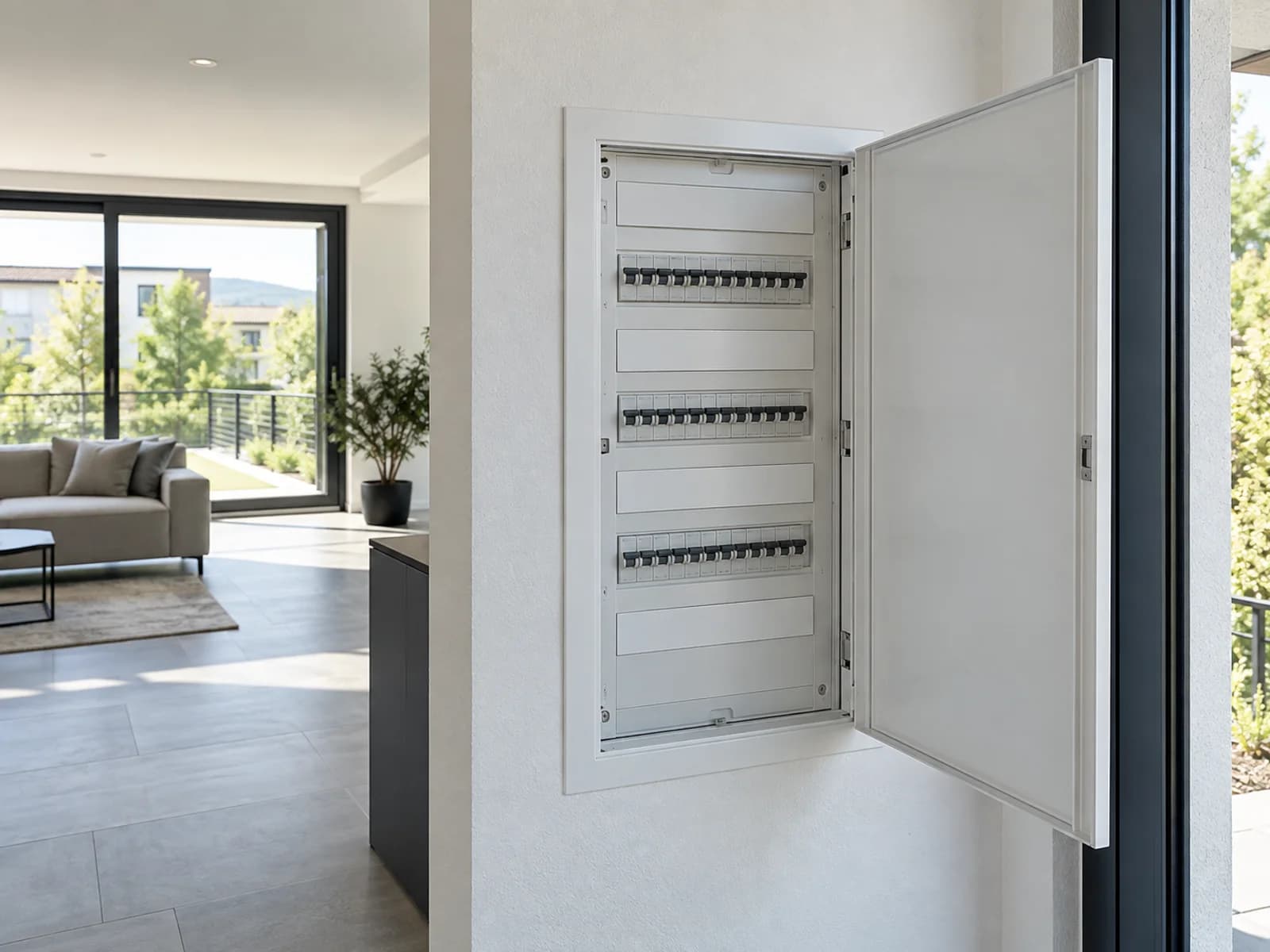 Elektrotechnik bei einer Wohnungssanierung in Maintal