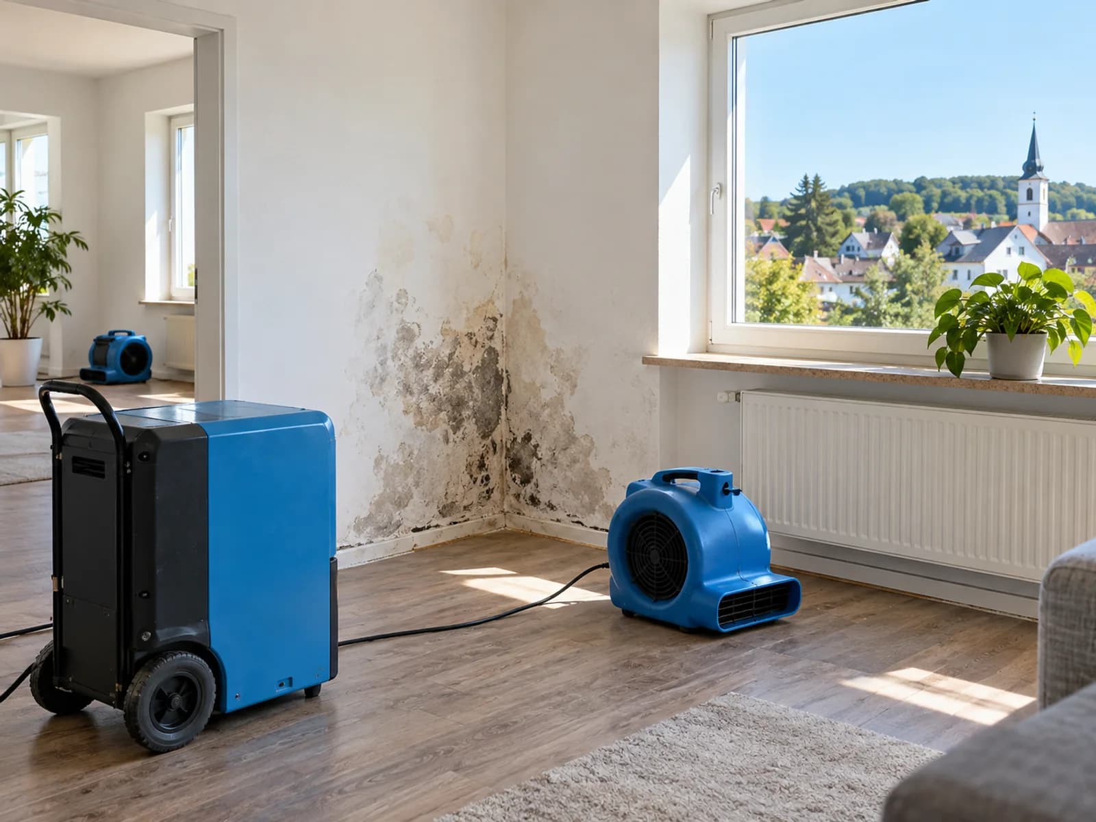 Notsanierung bei Wasserschaden und Schimmel in Bruchköbel