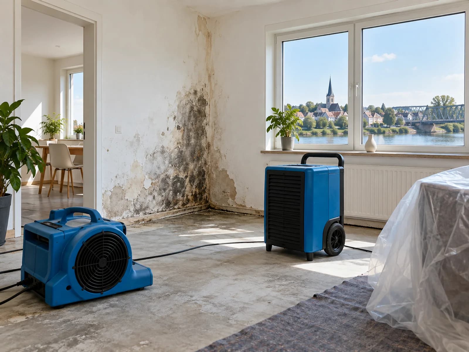 Notsanierung bei Wasserschaden und Schimmel in Ginsheim-Gustavsburg