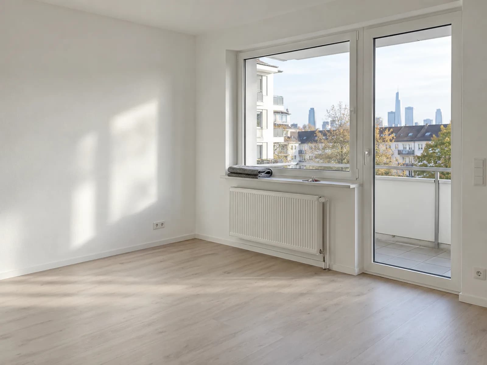 Frisch renovierte leere Wohnung, bereit für die Übergabe